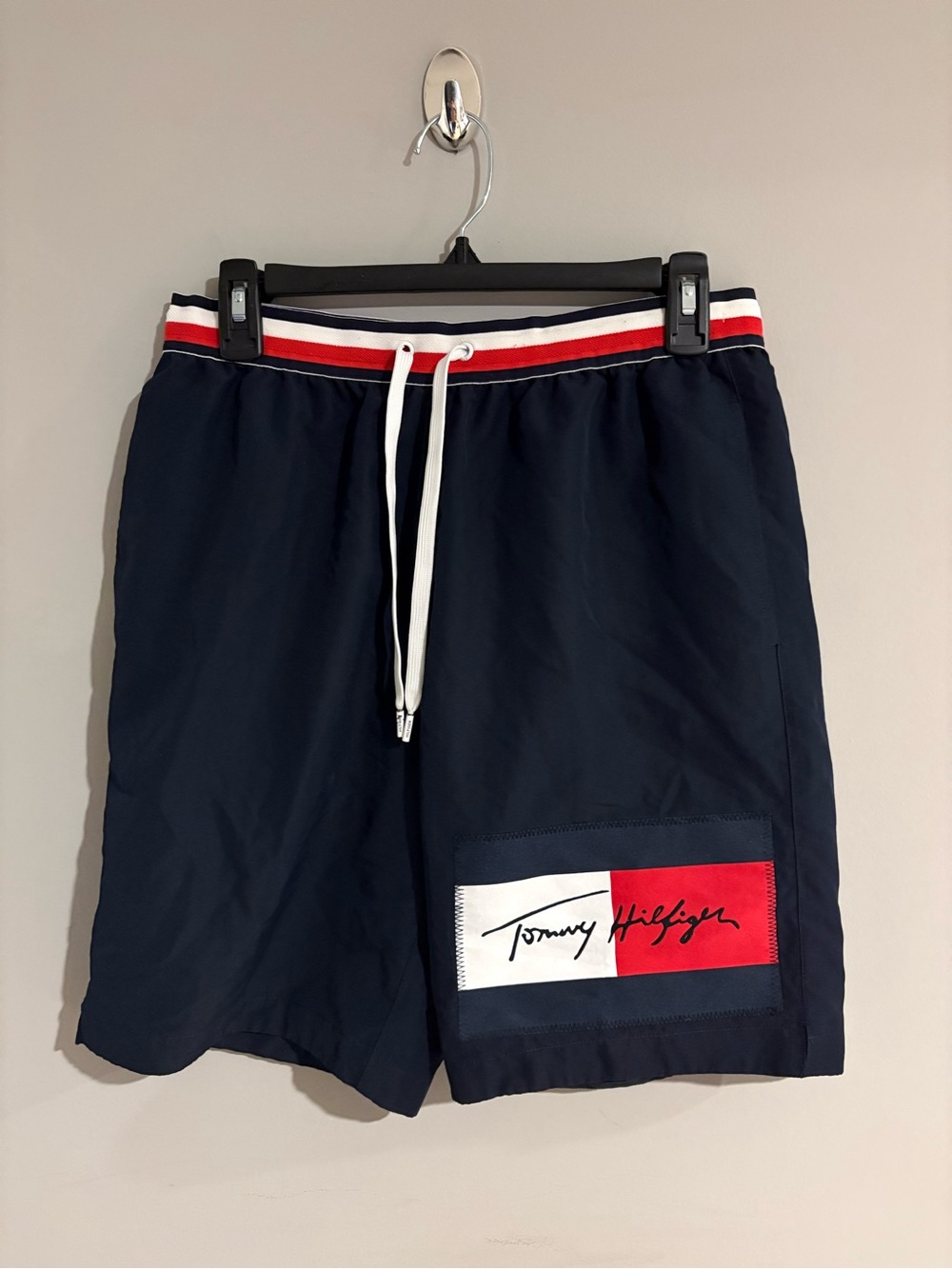 Tommy Hilfiger Men's Navy Logo Swim Shorts